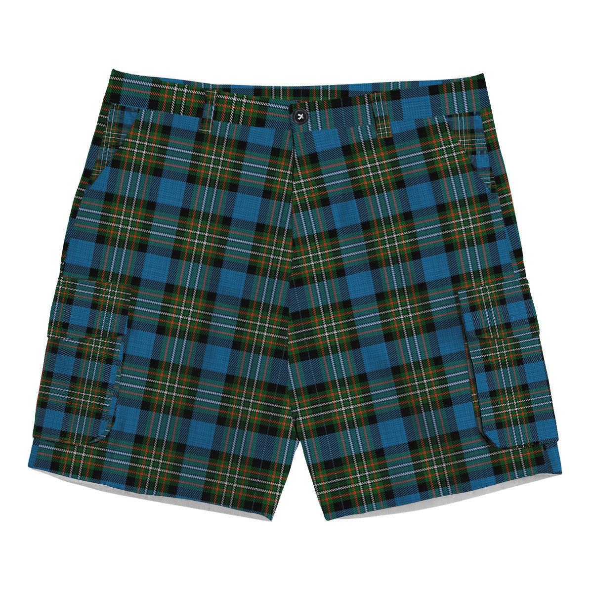 ScotsTee Shop Scottish Ferguson Tarlogie Tartan Plaid Cargo Shorts for Men