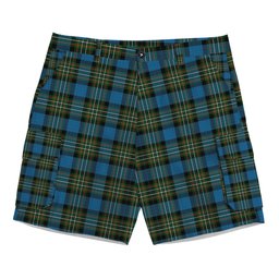 ScotsTee Shop Scottish Ferguson Tarlogie Tartan Plaid Cargo Shorts for Men