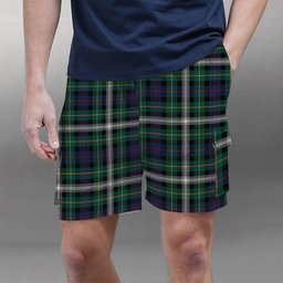 ScotsTee Shop Scottish Farquharson Dress Modern Tartan Plaid Cargo Shorts for Men
