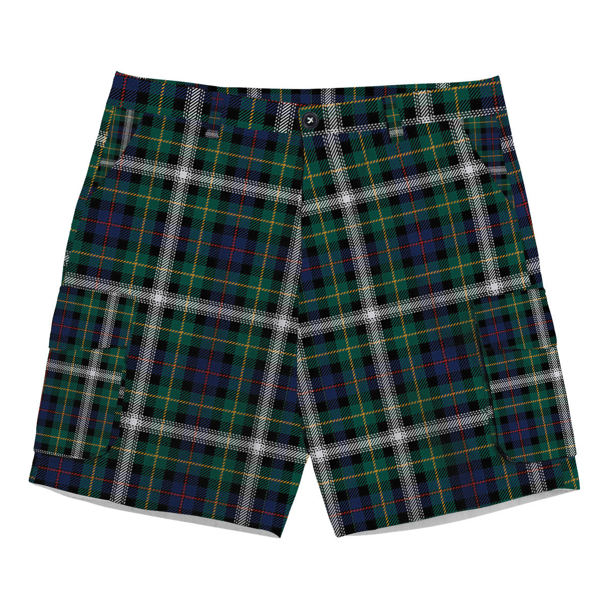 ScotsTee Shop Scottish Farquharson Dress Modern Tartan Plaid Cargo Shorts for Men