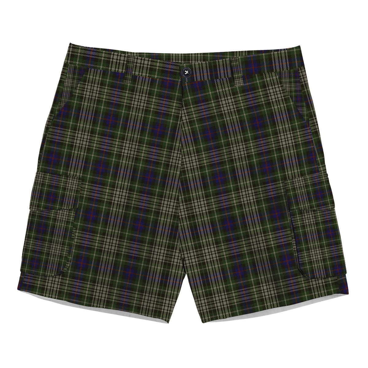 ScotsTee Shop Scottish Davidson Tulloch Dress Tartan Plaid Cargo Shorts for Men