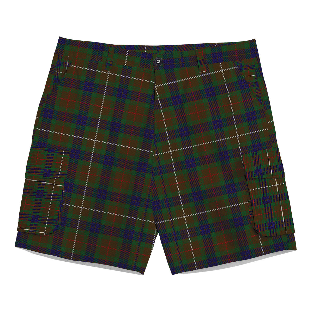 ScotsTee Shop Scottish Fraser Hunting Tartan Plaid Cargo Shorts for Men