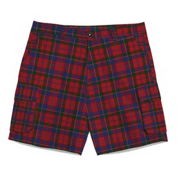ScotsTee Shop Scottish Donald of Glenaladale Tartan Plaid Cargo Shorts for Men
