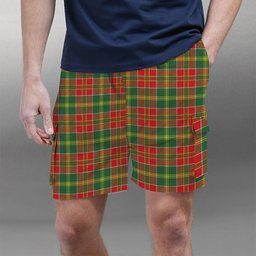 ScotsTee Shop Scottish Donald of Kingsburgh Modern Tartan Plaid Cargo Shorts for Men