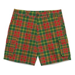 ScotsTee Shop Scottish Donald of Kingsburgh Modern Tartan Plaid Cargo Shorts for Men