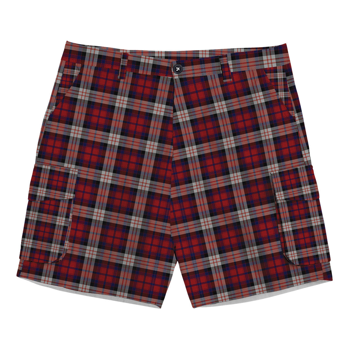 ScotsTee Shop Scottish Donald Dress Irish Tartan Plaid Cargo Shorts for Men