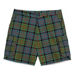 ScotsTee Shop Scottish Donald of Clan Ranald Ancient Tartan Plaid Cargo Shorts for Men