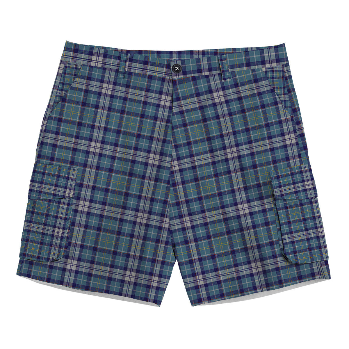 ScotsTee Shop Scottish MacHinery Dress Tartan Plaid Cargo Shorts for Men