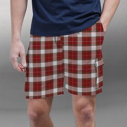 ScotsTee Shop Scottish MacPhee Dress Ancient Tartan Plaid Cargo Shorts for Men