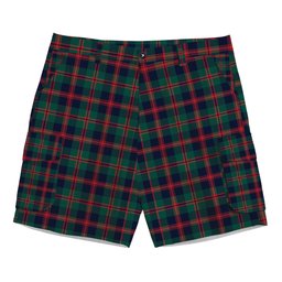 ScotsTee Shop Scottish Robertson of Struan Modern Tartan Plaid Cargo Shorts for Men