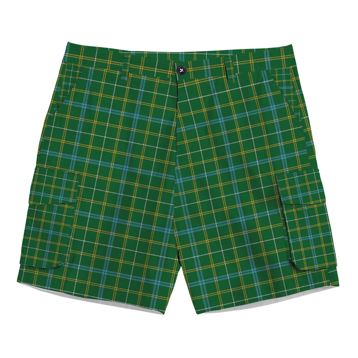 ScotsTee Shop Scottish Kennedy Irish Ancient Tartan Plaid Cargo Shorts for Men