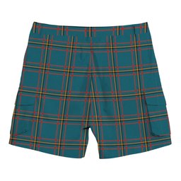 ScotsTee Shop Scottish MacLaine of Lochbuie Hunting Ancient Tartan Plaid Cargo Shorts for Men