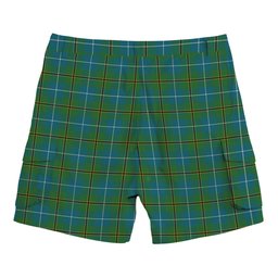 ScotsTee Shop Scottish Turnbull Hunting Ancient Clan Tartan Plaid Cargo Shorts for Men