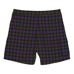 ScotsTee Shop Scottish McDonell of Glengarry Tartan Plaid Cargo Shorts for Men