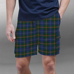 ScotsTee Shop Scottish Turnbull Hunting Tartan Plaid Cargo Shorts for Men