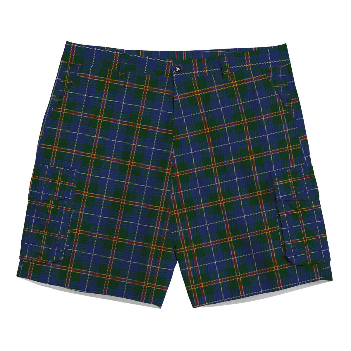 ScotsTee Shop Scottish Turnbull Hunting Tartan Plaid Cargo Shorts for Men