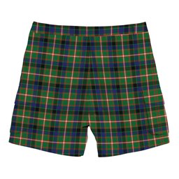 ScotsTee Shop Scottish Reid Green SC Tartan Plaid Cargo Shorts for Men