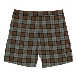 ScotsTee Shop Scottish McLeod of Harris Weathered Tartan Plaid Cargo Shorts for Men