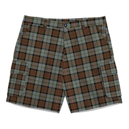 ScotsTee Shop Scottish McLeod of Harris Weathered Tartan Plaid Cargo Shorts for Men