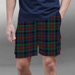ScotsTee Shop Scottish Tennant Modern Tartan Plaid Cargo Shorts for Men