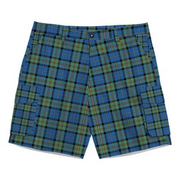 ScotsTee Shop Scottish McLeod of Harris Ancient Tartan Plaid Cargo Shorts for Men
