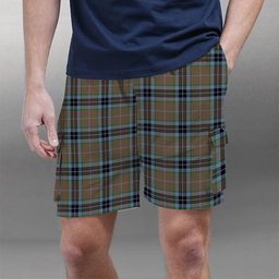 ScotsTee Shop Scottish McTavish Hunting Ancient Tartan Plaid Cargo Shorts for Men