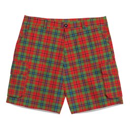ScotsTee Shop Scottish MacLean of Duart Modern Tartan Plaid Cargo Shorts for Men