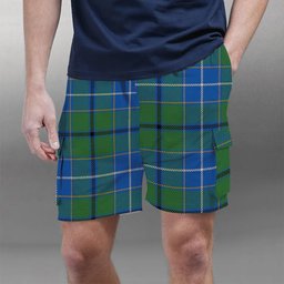 ScotsTee Shop Scottish Wishart Hunting Ancient Clan Tartan Plaid Cargo Shorts for Men