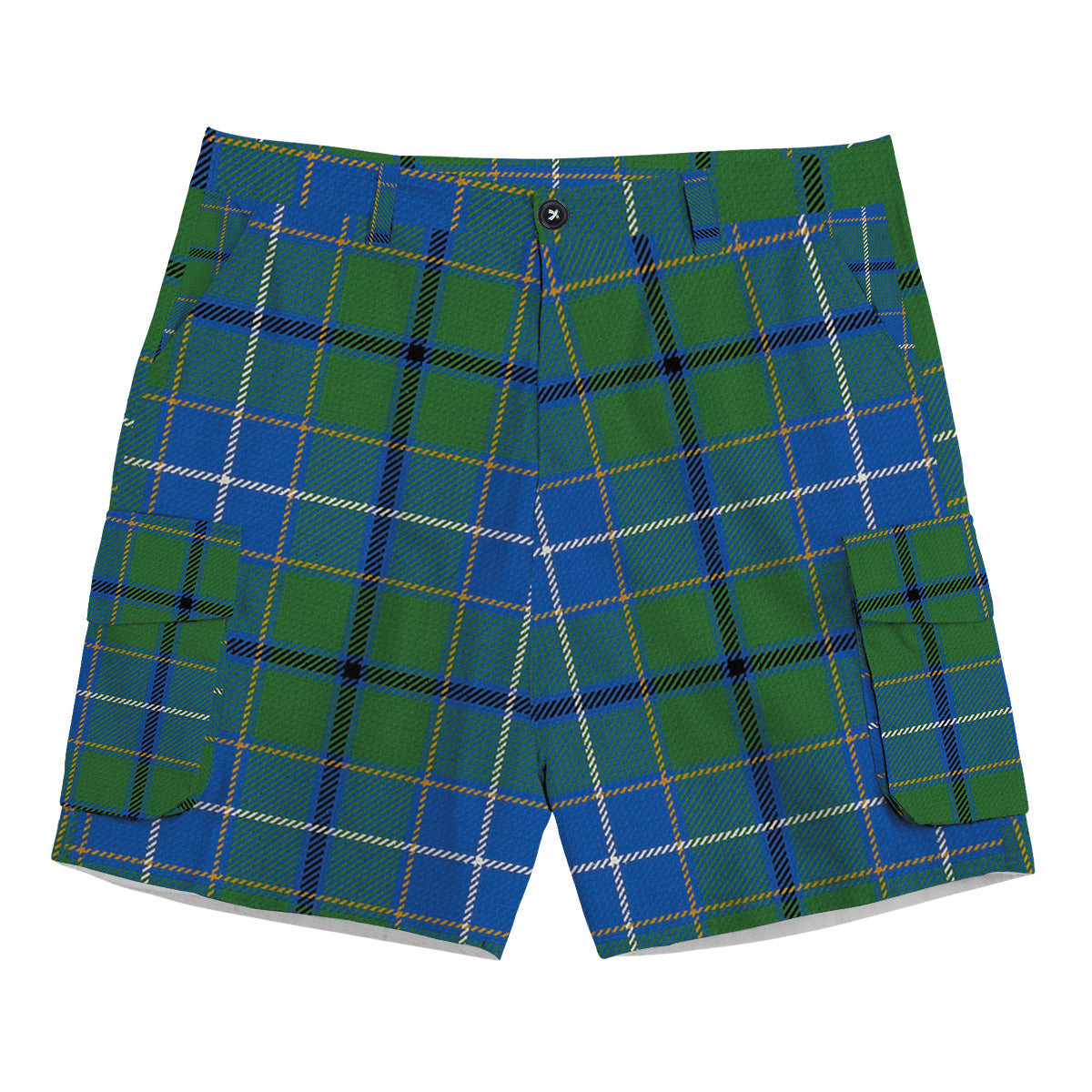 ScotsTee Shop Scottish Wishart Hunting Ancient Clan Tartan Plaid Cargo Shorts for Men