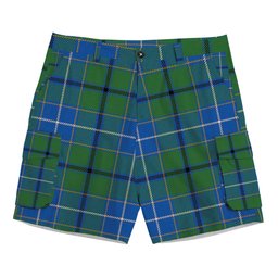 ScotsTee Shop Scottish Wishart Hunting Ancient Clan Tartan Plaid Cargo Shorts for Men