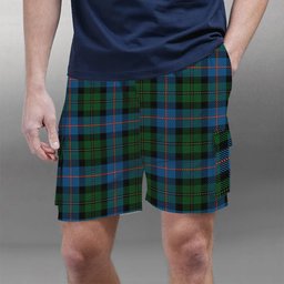 ScotsTee Shop Scottish MacNeil of Barra Chief Tartan Plaid Cargo Shorts for Men