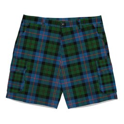 ScotsTee Shop Scottish MacNeil of Barra Chief Tartan Plaid Cargo Shorts for Men