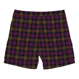 ScotsTee Shop Scottish MacDonell Of Glengarry Modern Tartan Plaid Cargo Shorts for Men