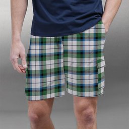 ScotsTee Shop Scottish Macnaghten Dress Ancient Tartan Plaid Cargo Shorts for Men