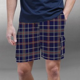 ScotsTee Shop Scottish Yamaha Marine Best In Class Tartan Plaid Cargo Shorts for Men