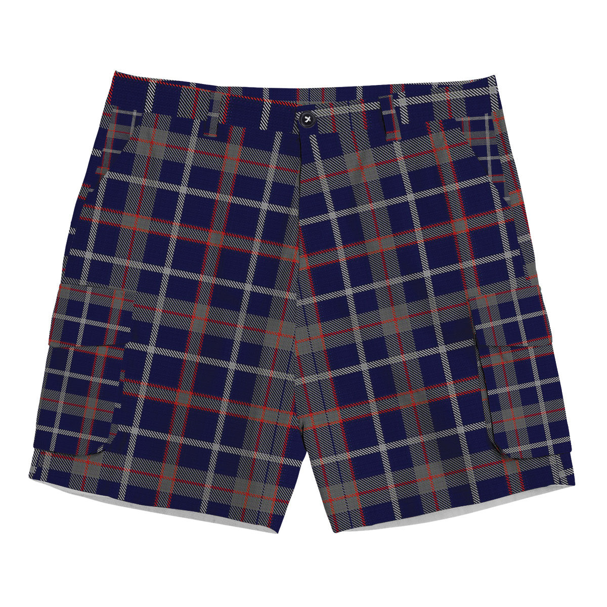 ScotsTee Shop Scottish Yamaha Marine Best In Class Tartan Plaid Cargo Shorts for Men