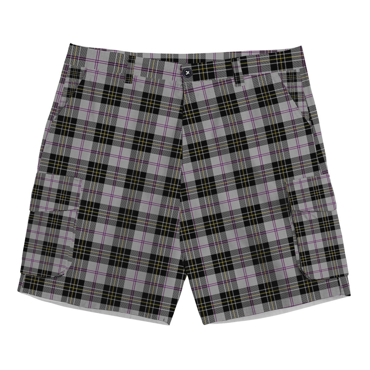 ScotsTee Shop Scottish MacPherson Dress 1951 Tartan Plaid Cargo Shorts for Men