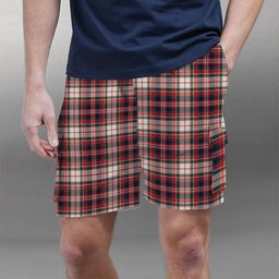 ScotsTee Shop Scottish MacFarlane Dress Modern Tartan Plaid Cargo Shorts for Men