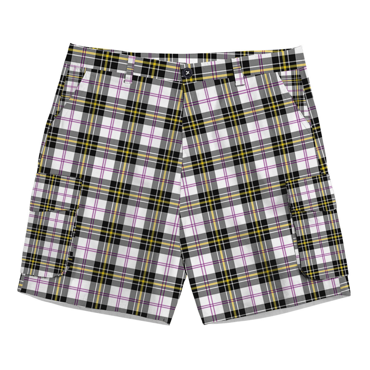 ScotsTee Shop Scottish MacPherson Dress Modern Tartan Plaid Cargo Shorts for Men
