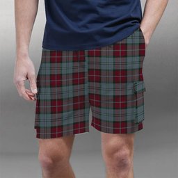 ScotsTee Shop Scottish Rob Roy (Film) Tartan Plaid Cargo Shorts for Men