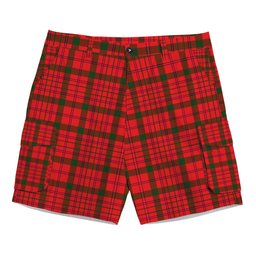 ScotsTee Shop Scottish MacDonnell of Keppoch Modern SC Tartan Plaid Cargo Shorts for Men