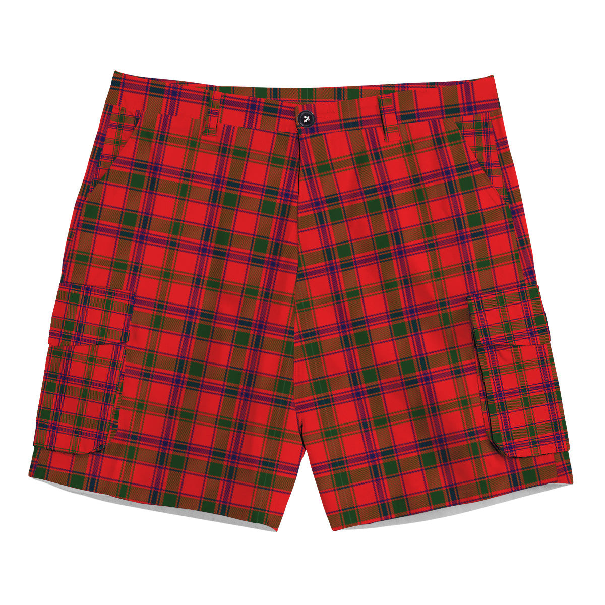 ScotsTee Shop Scottish MacColl Modern Tartan Plaid Cargo Shorts for Men