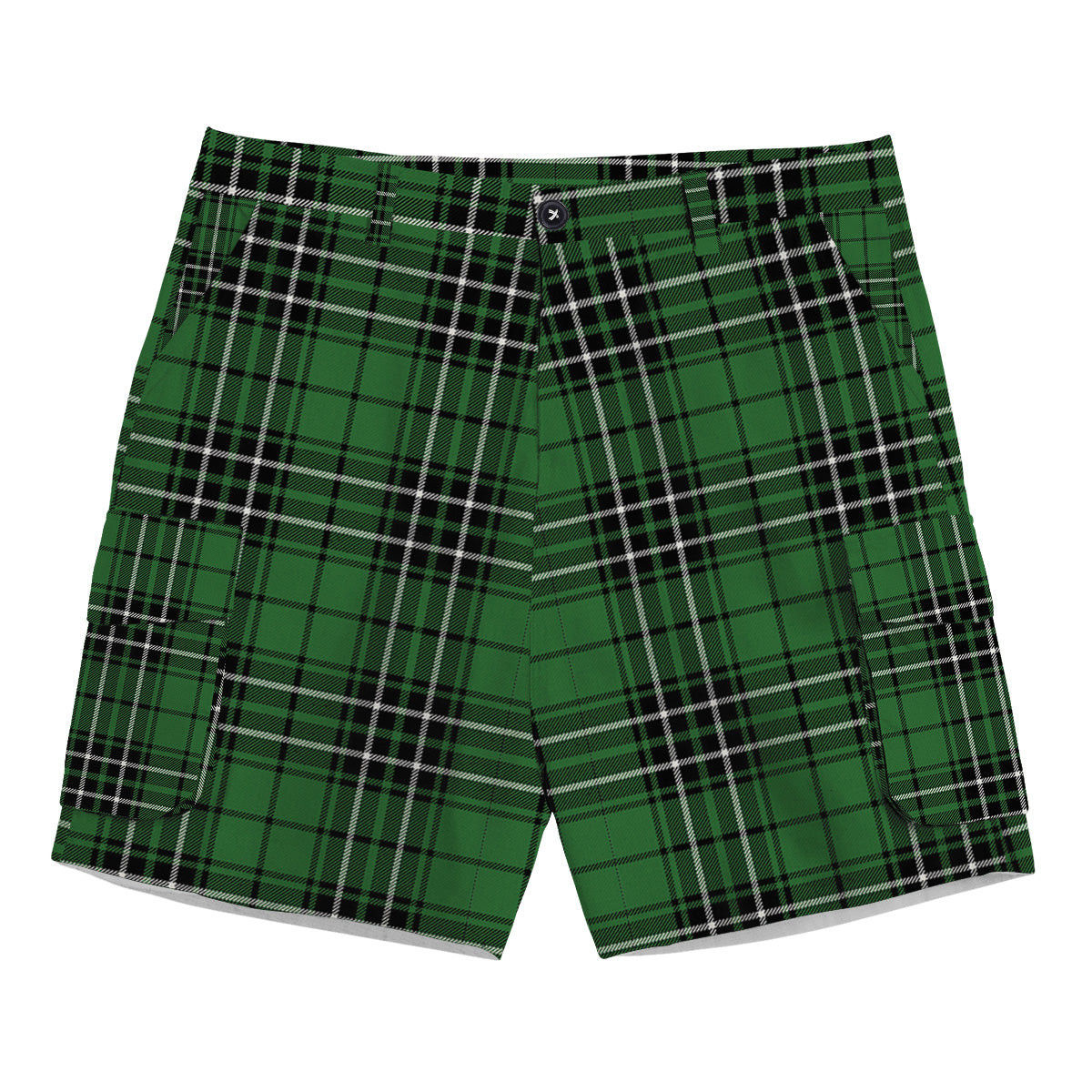 ScotsTee Shop Scottish MacLean of Duart Hunting Ancient Tartan Plaid Cargo Shorts for Men