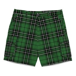 ScotsTee Shop Scottish MacLean of Duart Hunting Ancient Tartan Plaid Cargo Shorts for Men