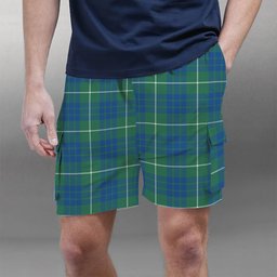 ScotsTee Shop Scottish Hamilton Hunting Ancient Tartan Plaid Cargo Shorts for Men