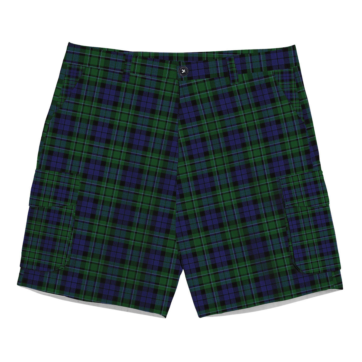 ScotsTee Shop Scottish MacCallum Modern Tartan Plaid Cargo Shorts for Men