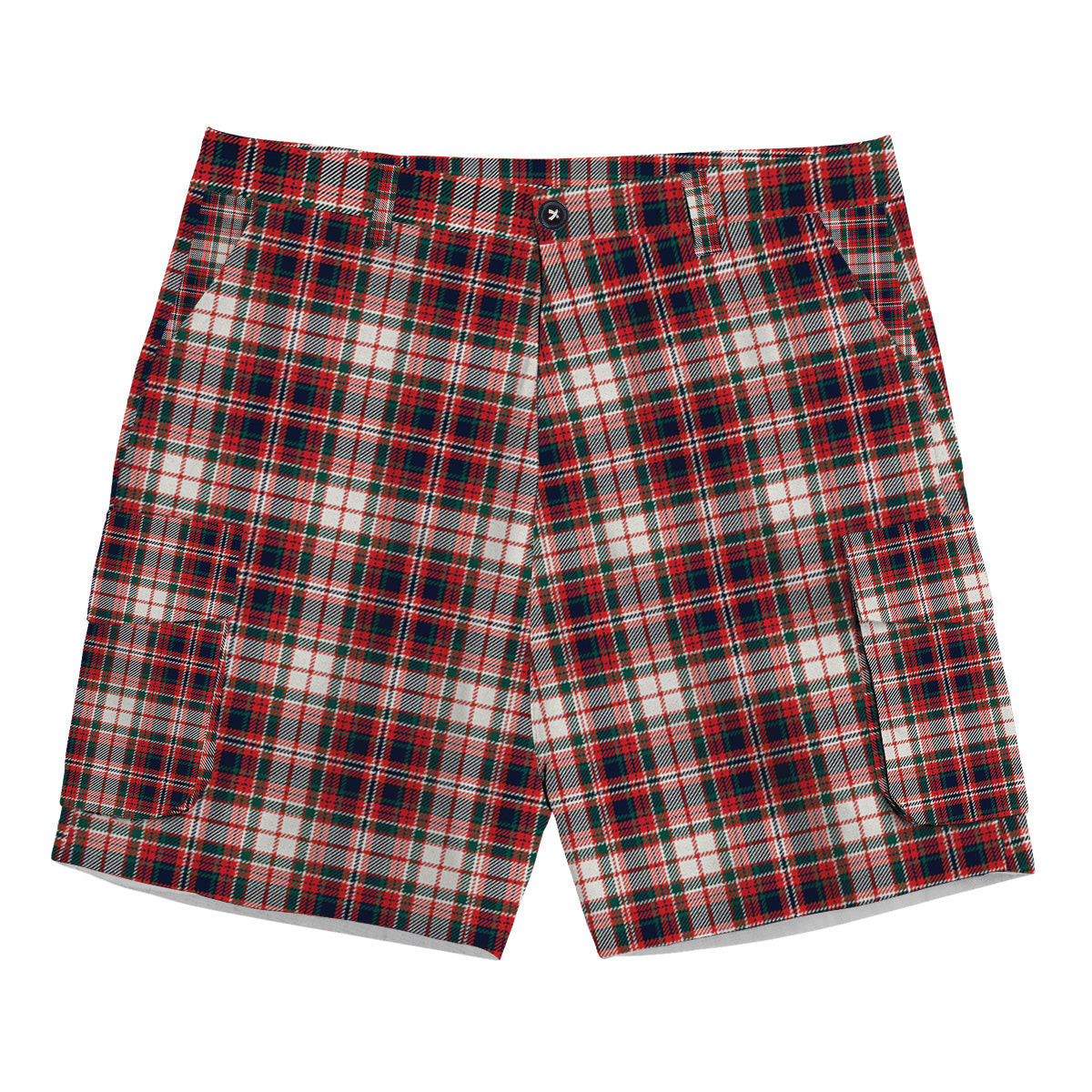 ScotsTee Shop Scottish McFarlane Dress Modern Tartan Plaid Cargo Shorts for Men
