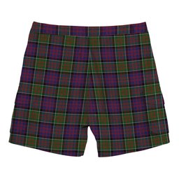 ScotsTee Shop Scottish MacDonald of Clanranald 2 Tartan Plaid Cargo Shorts for Men