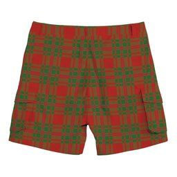ScotsTee Shop Scottish MacKintosh Red Ancient Tartan Plaid Cargo Shorts for Men