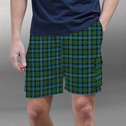 ScotsTee Shop Scottish Robertson Hunting Ancient Clan Tartan Plaid Cargo Shorts for Men